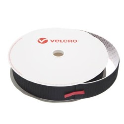 Velcro - Sew on Black (Hook) 20mm x  25m